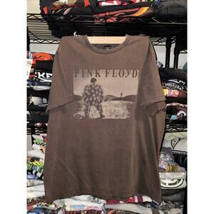 Y2K Pink Floyd “delicate Found Of Thunder” Brown Shirt Size Xl